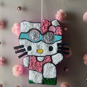 Hello Kitty Piñata with Pink and White Accents